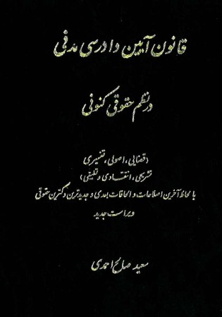 قانون آیین دادرسی مدنی در نظم حقوقی کنونی (صالح احمدی)