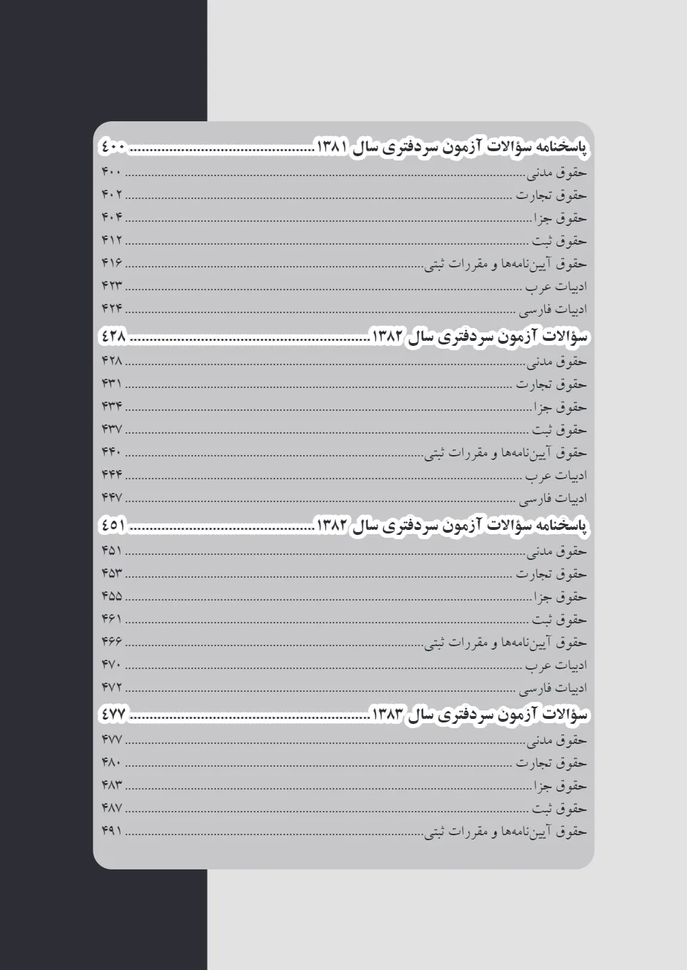 مجموعه آزمون های طبقه بندی شده سردفتری (چتردانش)