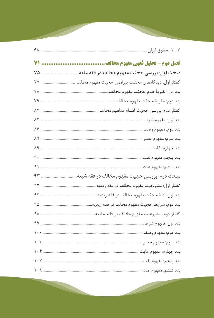 تحلیل فقهی ـ حقوقی مفهوم مخالف