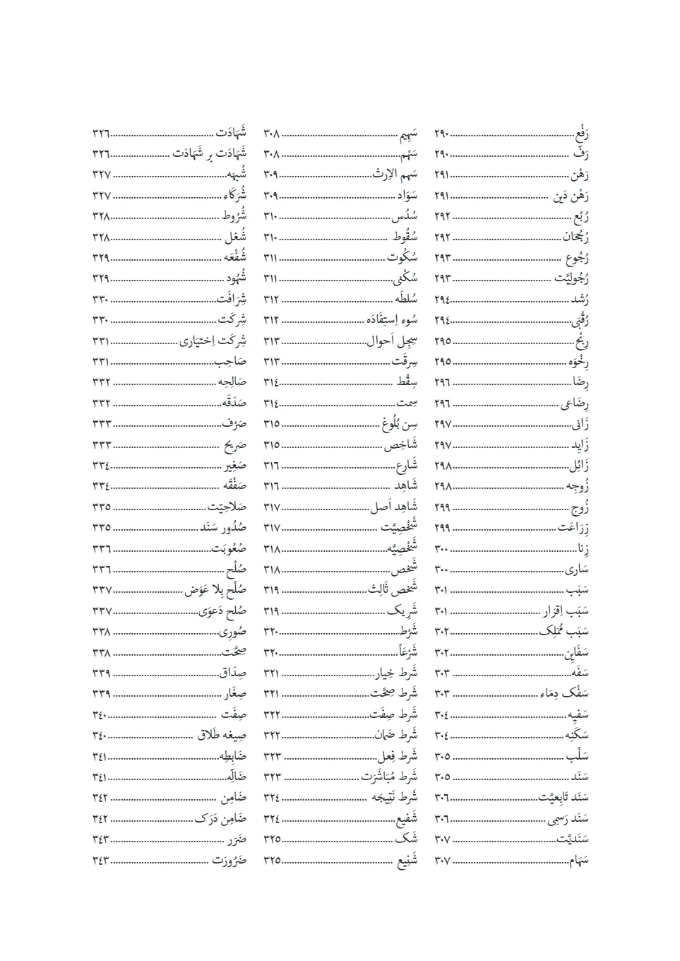 ساختار شناسی صرفی گزیده‌ای از واژگان و اصطلاحات قانون مدنی