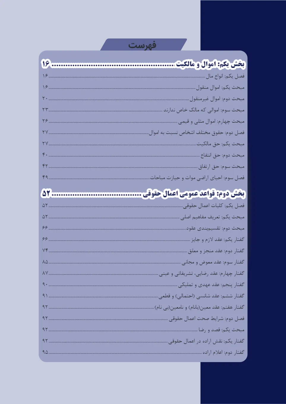 مجموعه پرسش های چهارگزینه ای حقوق مدنی (تست) قربانی 